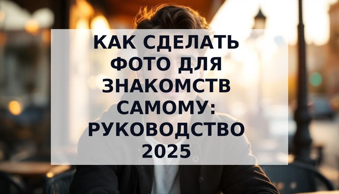 Cover Image for Как сделать фото для знакомств самому: полное руководство 2025