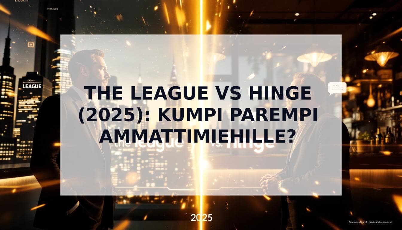 Cover Image for Hinge vs The League kokemuksia: Lopullinen vertailu kunnianhimoisille miehille 2025