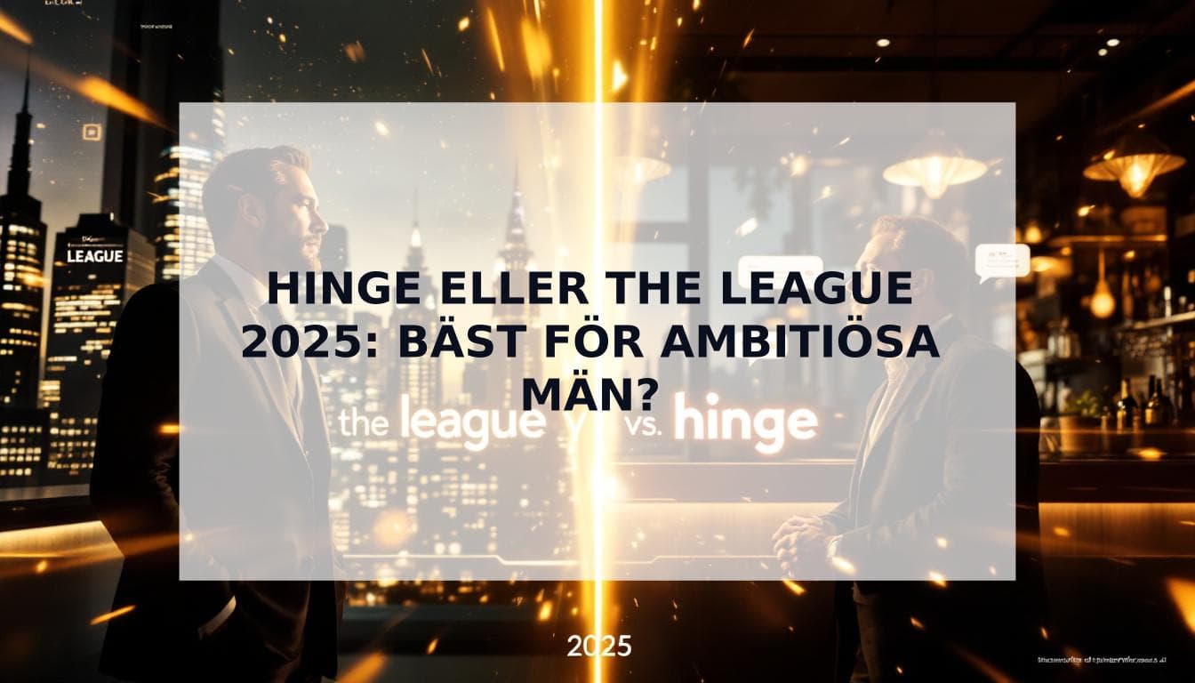 Cover Image for Hinge eller The League: Den ultimata jämförelsen 2025 för ambitiösa män
