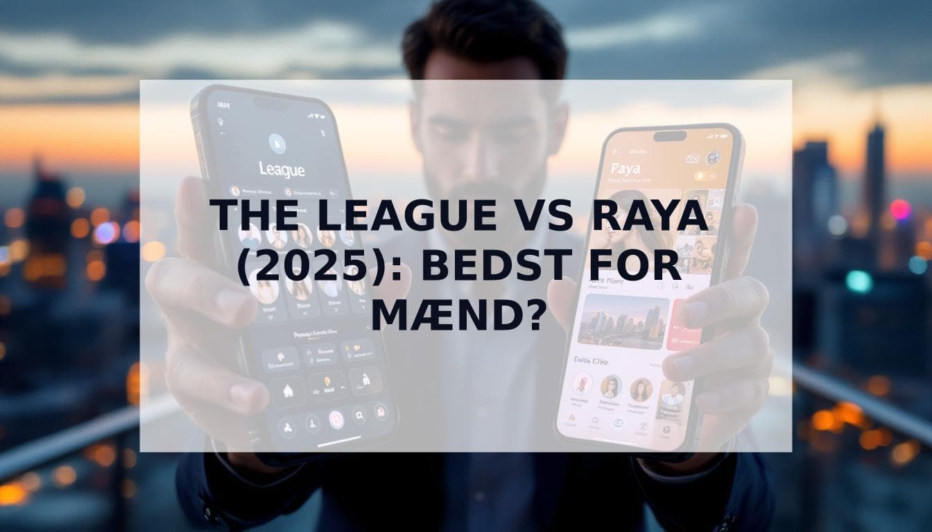 Cover Image for The League vs Raya sammenligning (2025): Hvilken elite dating app er pengene værd for mænd?