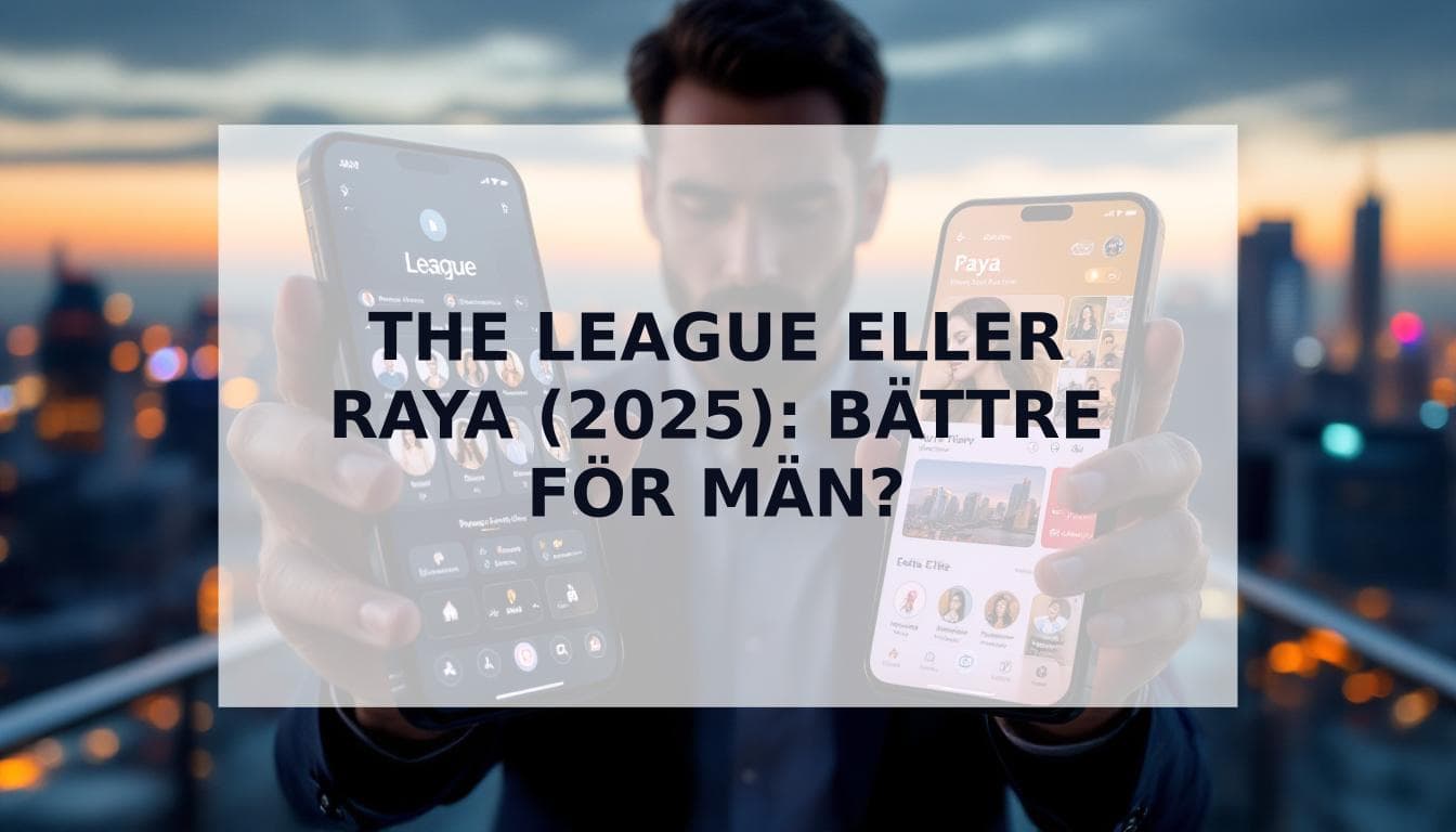 Cover Image for The League eller Raya (2025): Vilken elit dejtingapp är värd pengarna för män?