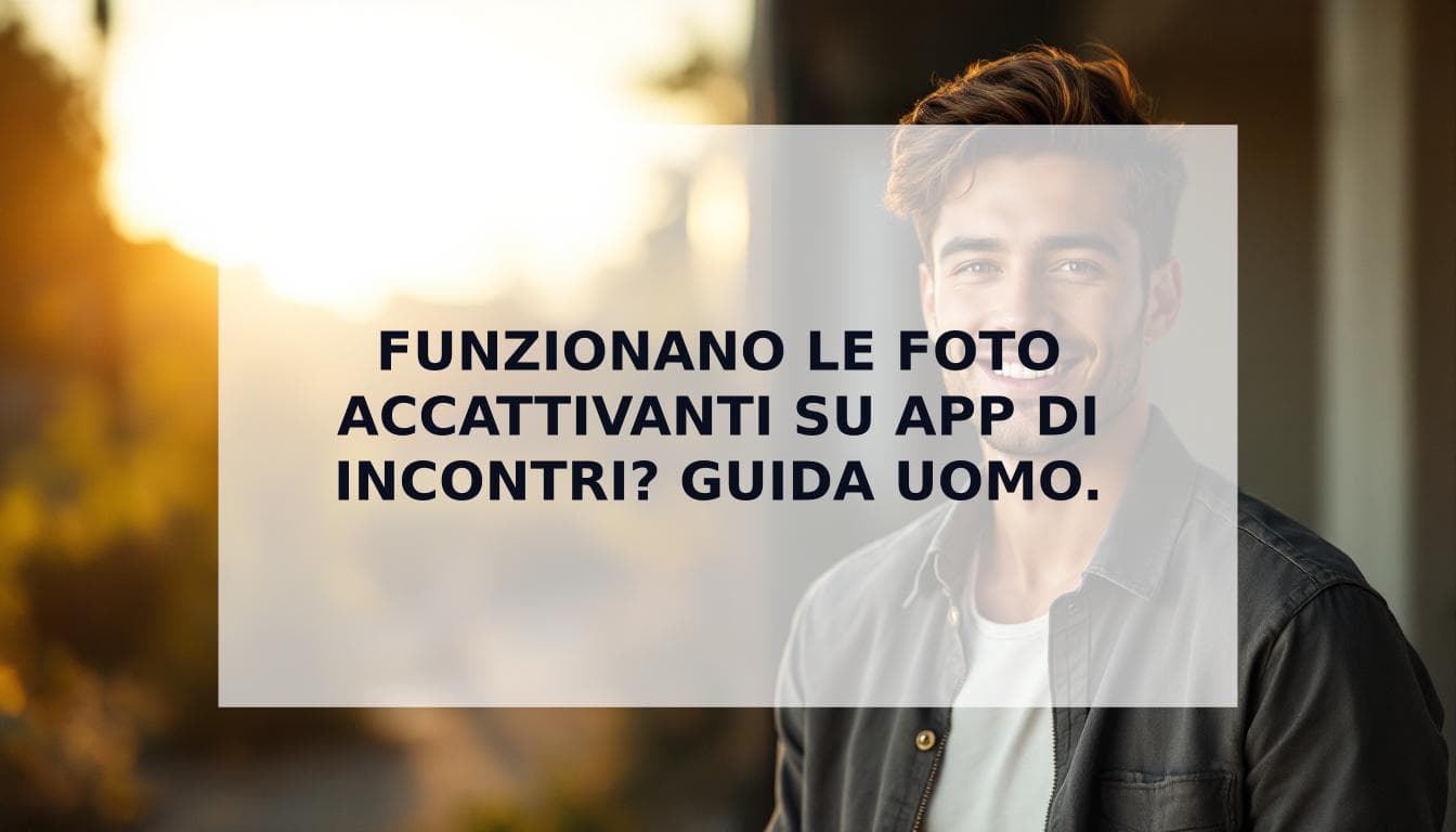 Cover Image for Funzionano le foto accattivanti sulle app di incontri? La guida per l'uomo che vuole farle nel modo giusto.