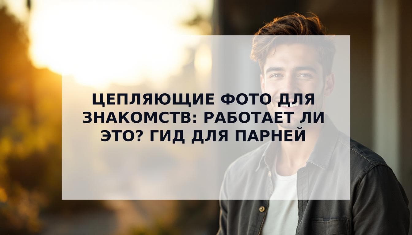 Cover Image for Работают ли цепляющие фото для знакомств? Руководство для парней, как все сделать правильно