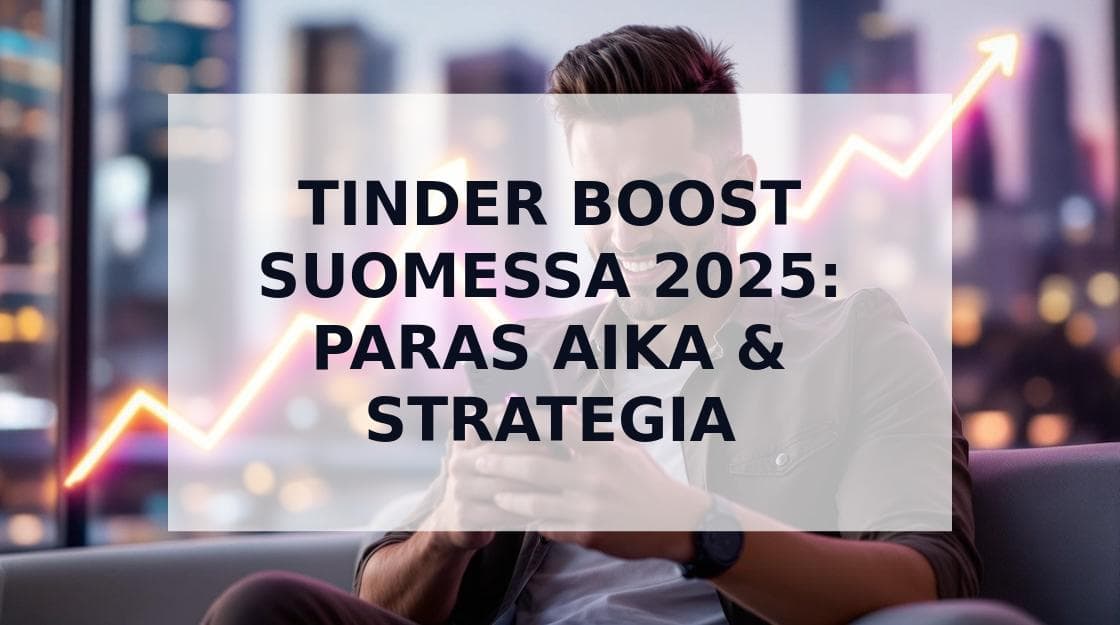 Cover Image for Tinder Boost Suomessa 2025: Täydellinen Opas Parhaaseen Aikaan ja Strategiaan