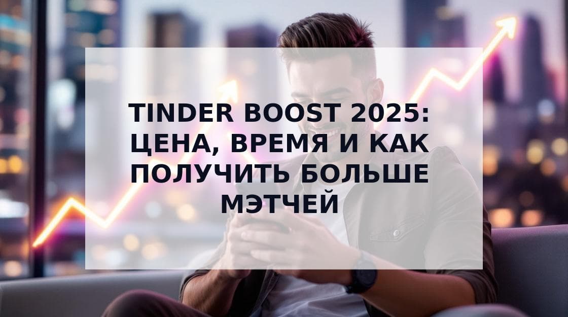 Cover Image for Tinder Boost в 2025: Полное руководство по цене, времени и стратегиям