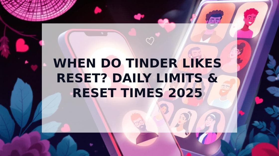 Cover Image for When Do Tinder Likes Reset? 2025 Guide to Limits & Strategy