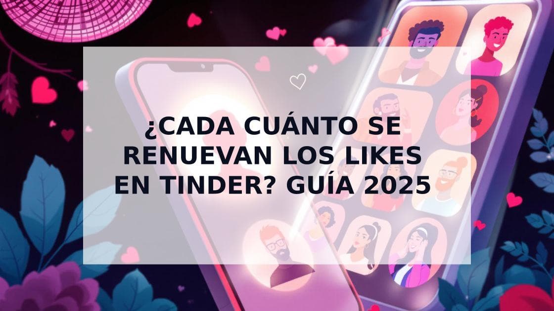 Cover Image for ¿Cada Cuánto se Renuevan los Likes en Tinder? Guía Completa 2025