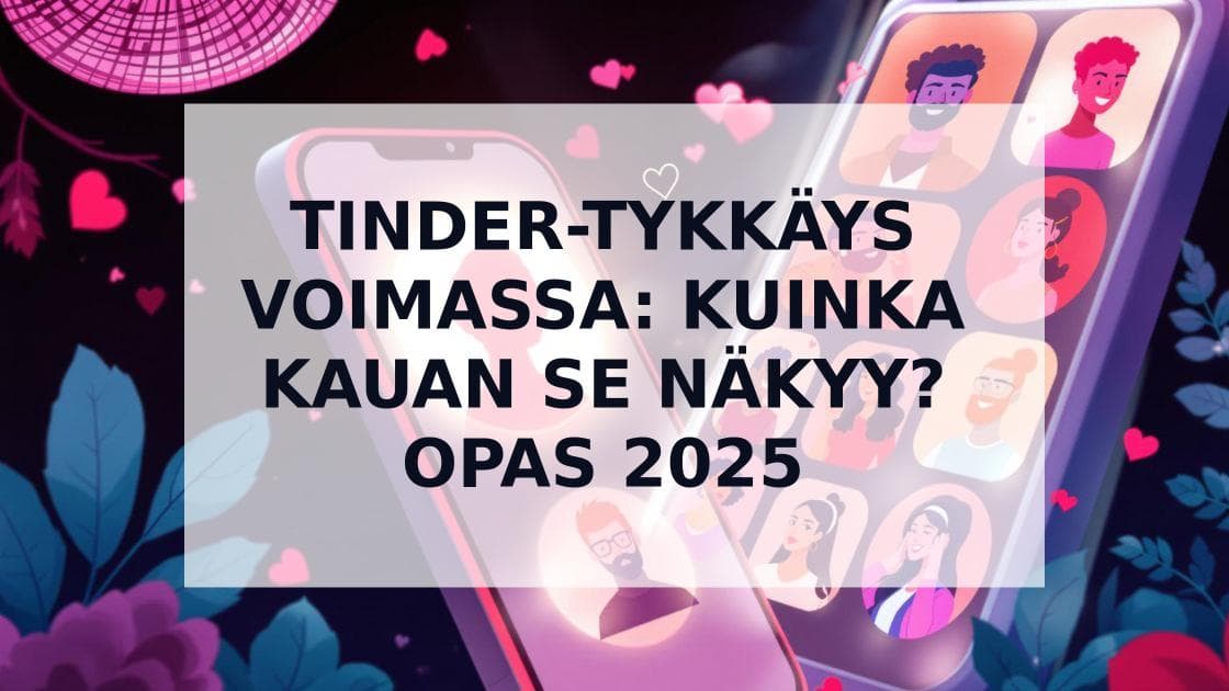 Cover Image for Tinder-tykkäysten voimassaolo: Kuinka kauan tykkäys näkyy 2025