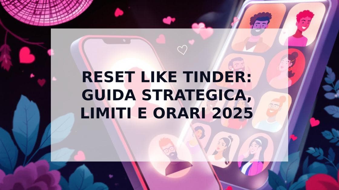 Cover Image for Quando si Resettano i Like su Tinder: Guida Strategica 2025