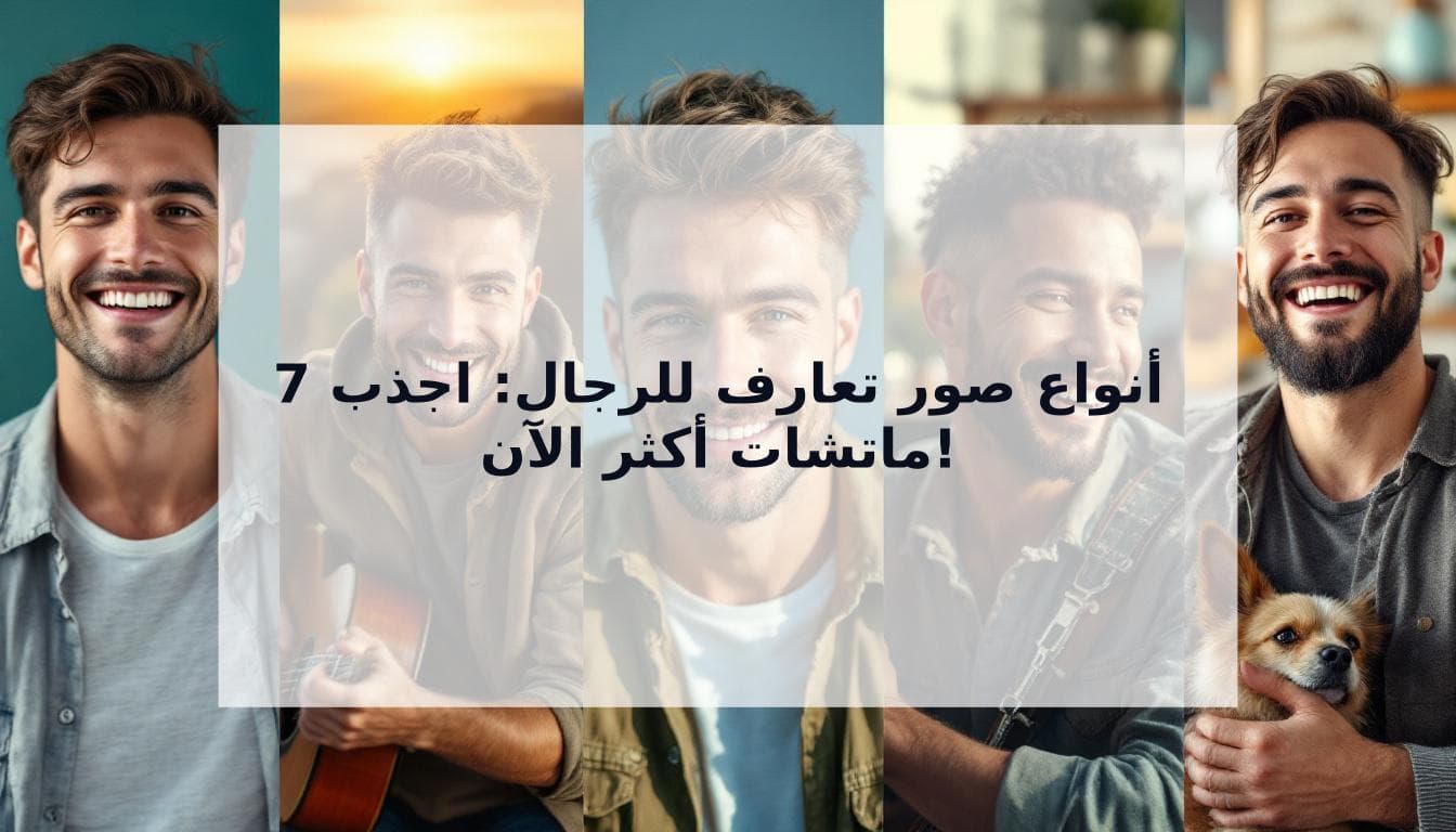 Cover Image for الأنماط السبعة للصور: دليلك لأفضل أنواع صور التعارف للرجال