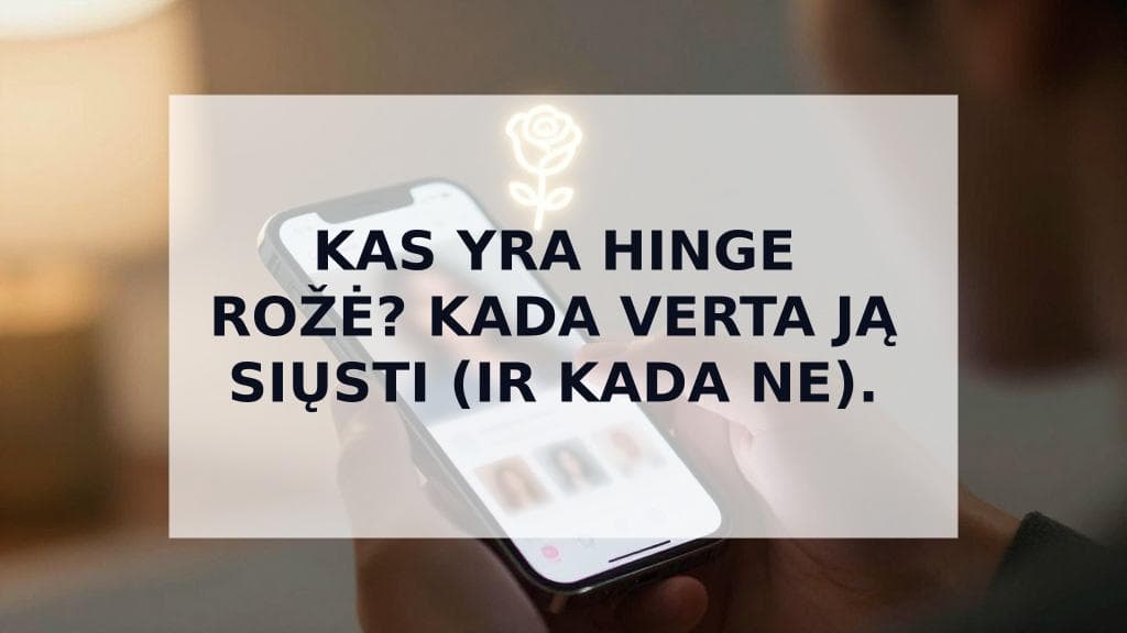 Cover Image for Kas yra rožė Hinge programėlėje? Išsamus vadovas, kaip jas naudoti (ir kada NE)