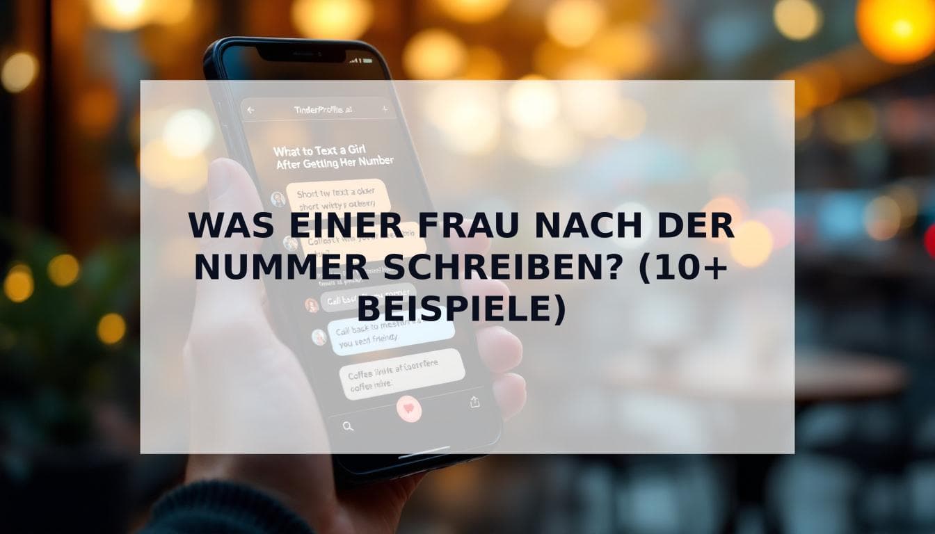 Cover Image for Was einer Frau nach der Nummer schreiben? (10+ Beispiele, die funktionieren)