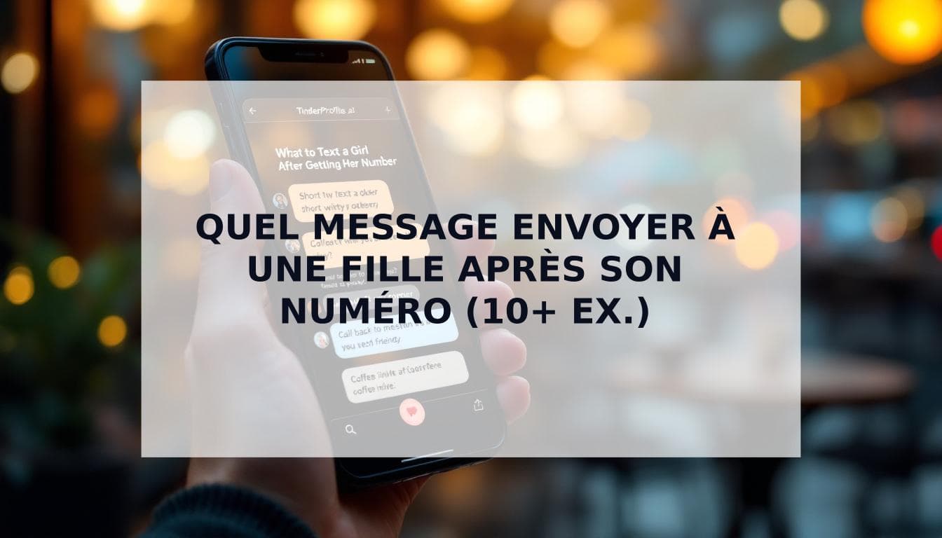 Cover Image for Quel message envoyer à une fille après avoir eu son numéro (10+ exemples qui fonctionnent)