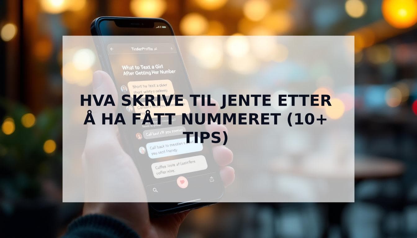 Cover Image for Hva skrive til jente etter Ä ha fÄtt nummeret (10+ eksempler som funker)