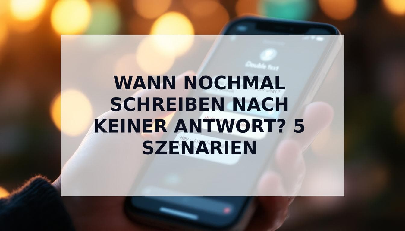 Cover Image for Wann nochmal schreiben nach keiner Antwort: Die Regeln für die zweite Nachricht