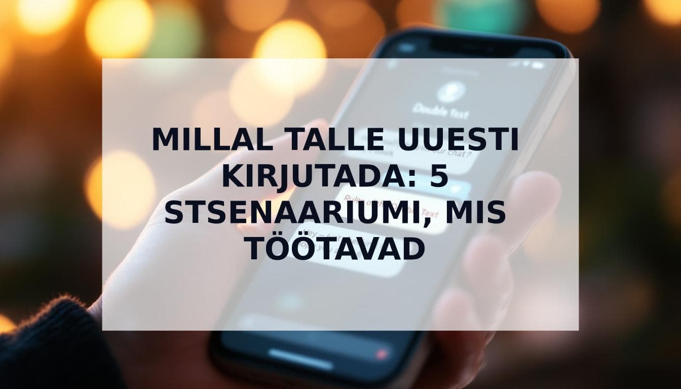 Cover Image for Millal uuesti kirjutada: Kuidas ja millal talle teine sõnum saata