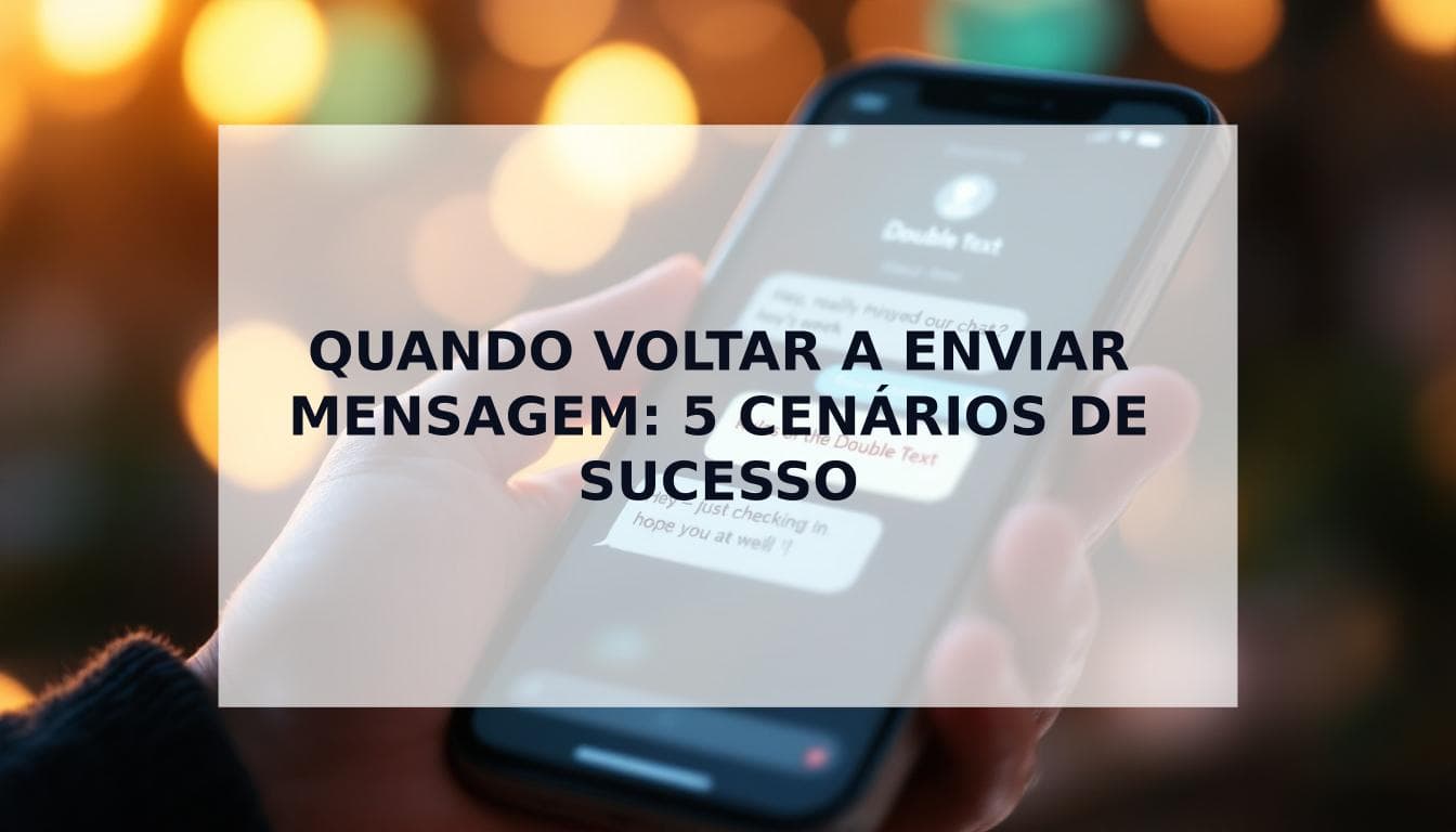 Cover Image for Quando Voltar a Enviar Mensagem: As Regras do 'Double Text'