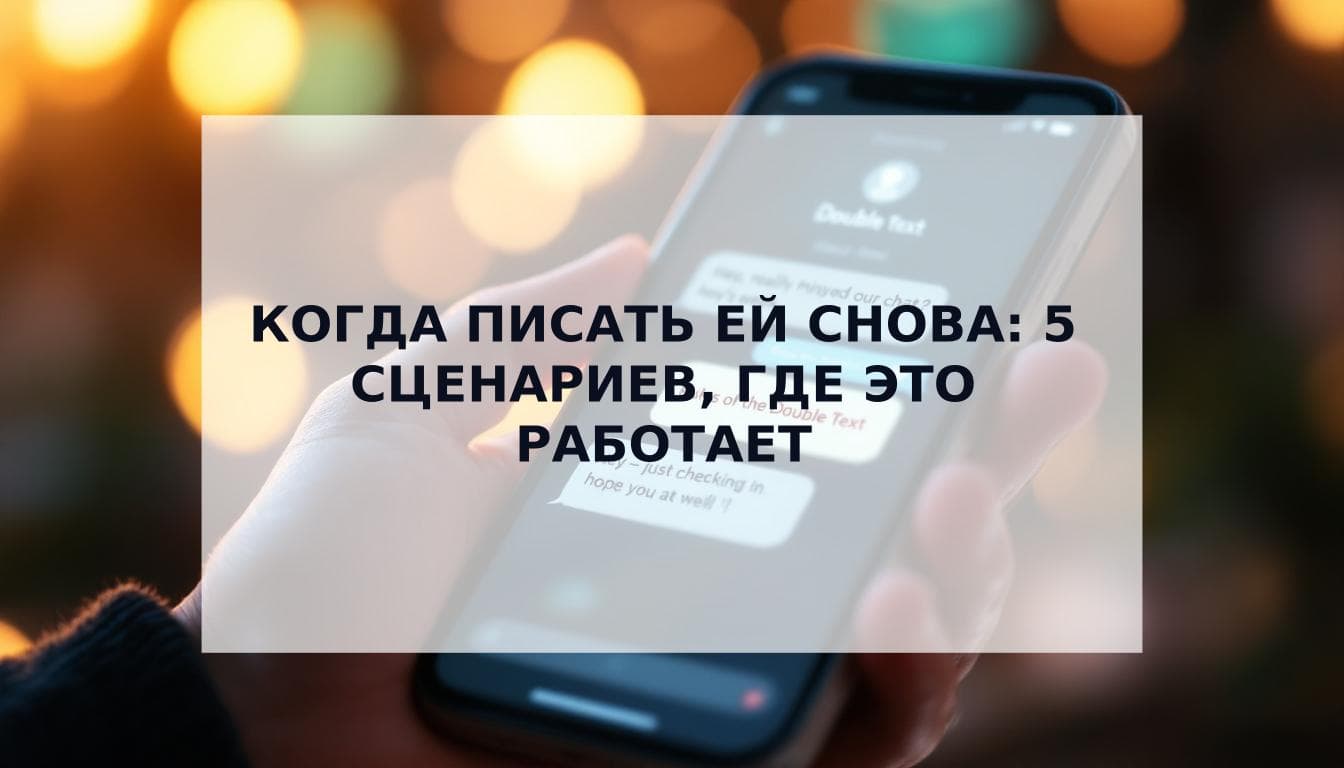 Cover Image for Правила повторных сообщений: Когда и как писать ей снова