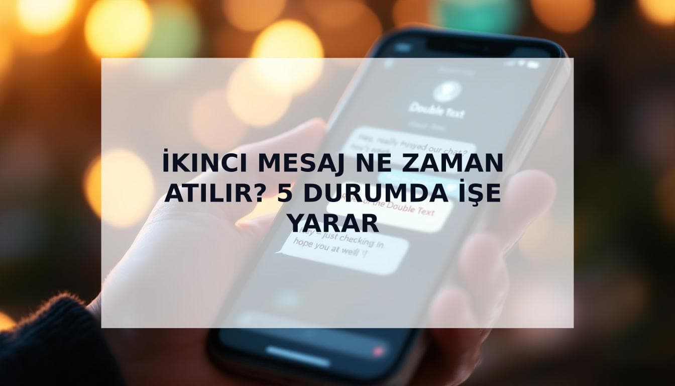 Cover Image for İkinci Mesaj Atmak: Ne Zaman ve Nasıl Tekrar Mesaj Göndermeli?