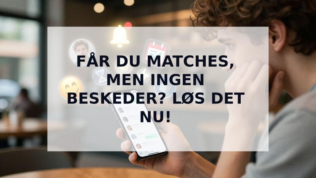 Cover Image for Jeg får matches men ingen beskeder? 7 årsager og sådan løser du det