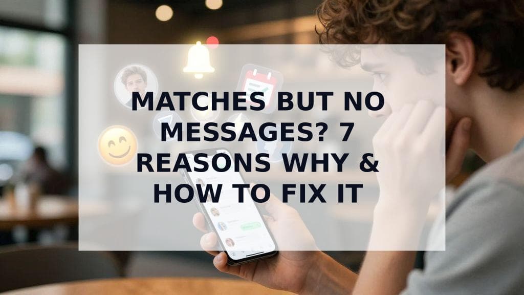 Cover Image for Matches But No Messages? 7 Reasons Why & How to Fix It