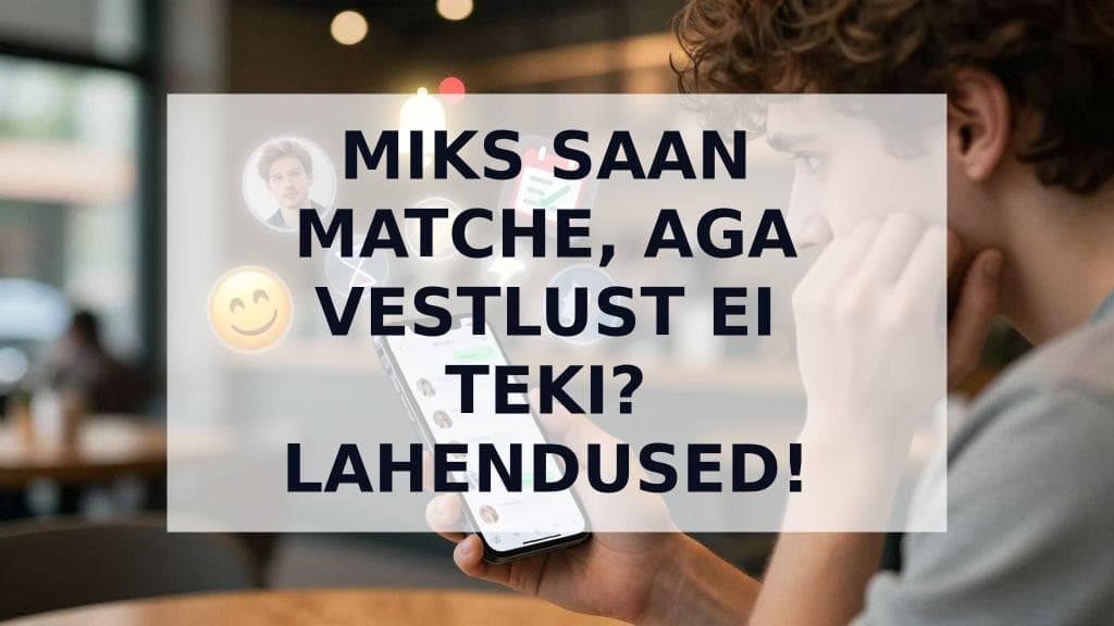 Cover Image for Matchid tulevad, aga vestlust ei teki? 7 põhjust ja lahendust