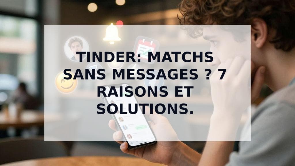 Cover Image for Matchs mais pas de messages ? 7 raisons et comment y remédier