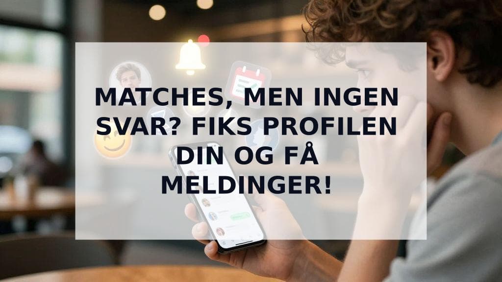 Cover Image for Får du matches, men ingen svar? 7 grunner og hvordan du fikser det.