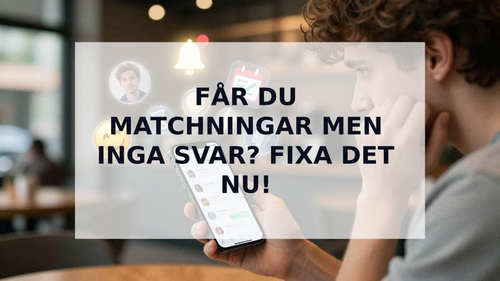 Cover Image for FÄr du matchningar men inga svar? 7 anledningar och hur du fixar det