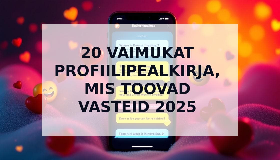 Cover Image for 20 vaimukat tutvumisprofiili pealkirja, mis tagavad rohkem vasteid 2025