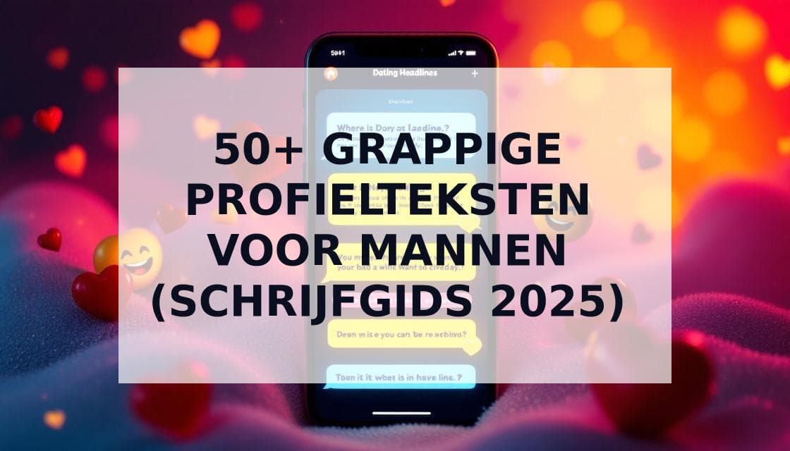 Cover Image for 50+ Grappige Datingprofiel Zinnen Die Écht Werken (Met Schrijfgids)