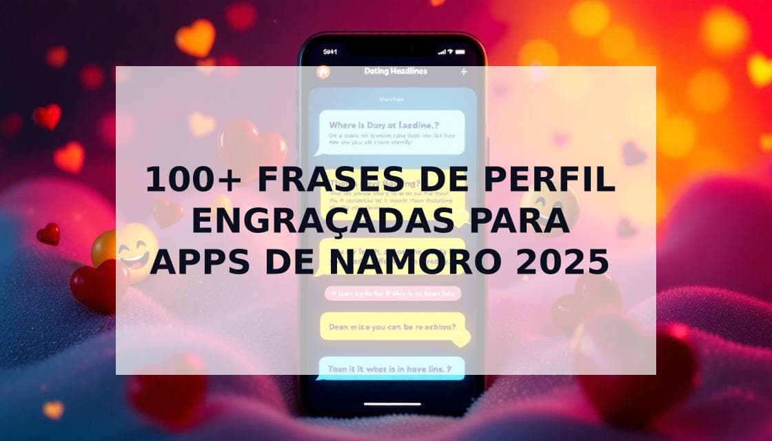 Cover Image for 100+ Frases Para Tinder Engraçadas Que Garantem Mais Matches (2025)