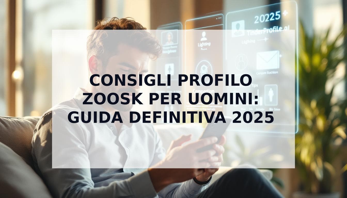 Cover Image for La Guida Definitiva ai Consigli Profilo Zoosk per Uomini (Edizione 2025)