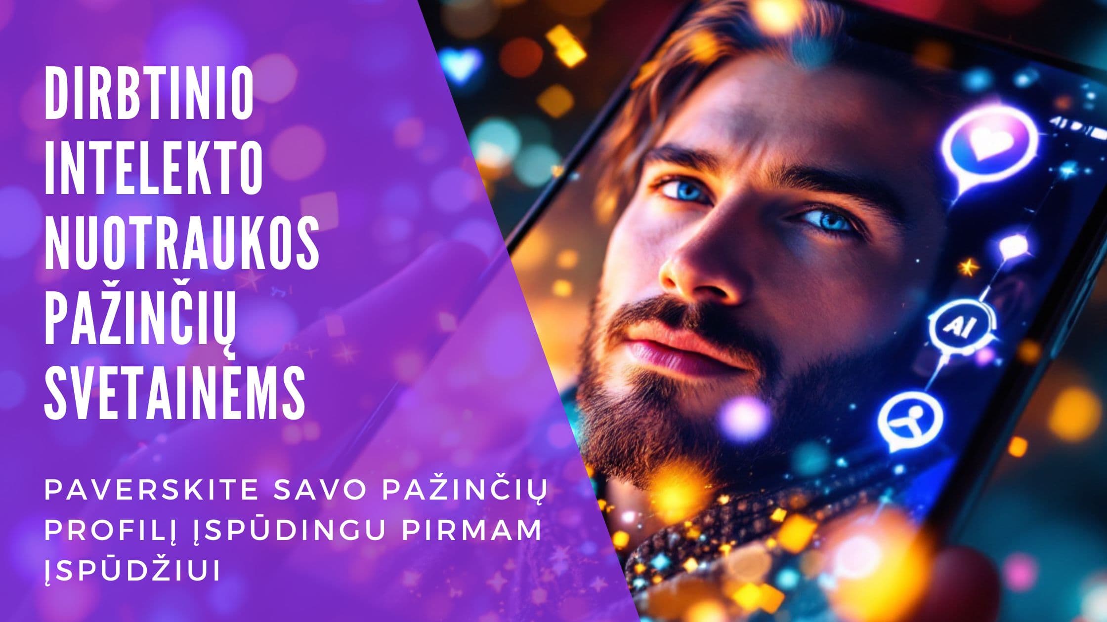 Cover Image for AI Nuotraukos Pažintims: Viskas, Ką Reikia Žinoti 2026 Metais