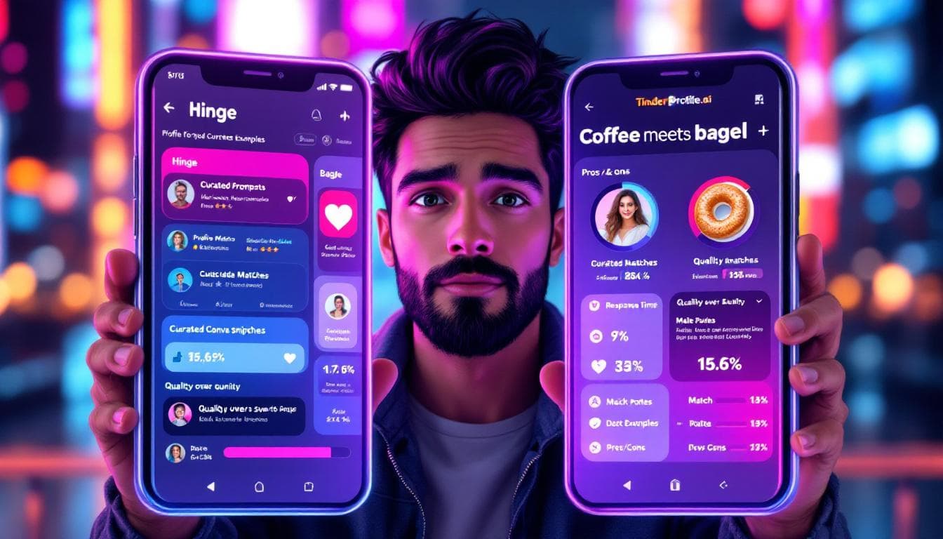 Hinge vs. Coffee Meets Bagel: ¿Cuál es mejor para hombres? (2026)