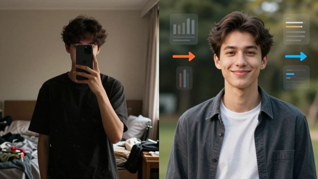 Mirror Selfies Are Costing You Matches. Here's the Data-Backed Reason Why.