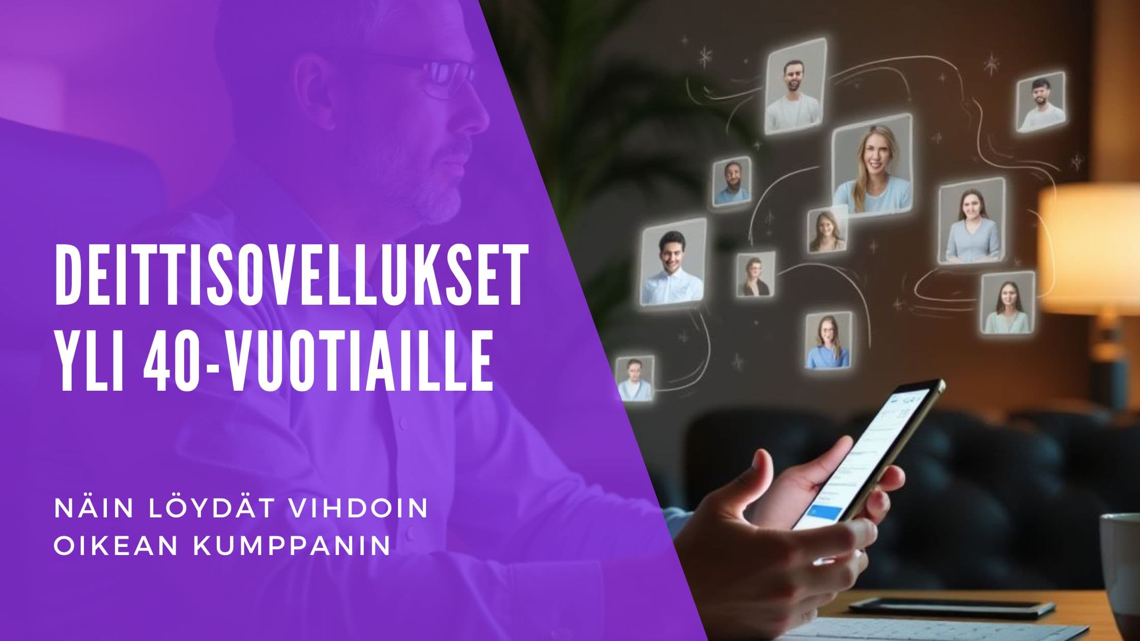 Parhaat deittisovellukset yli 40-vuotiaille Suomessa 2025