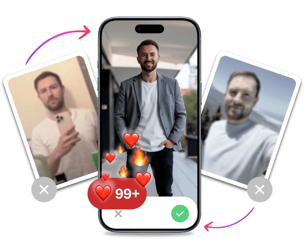 AI-generated dating photos examples