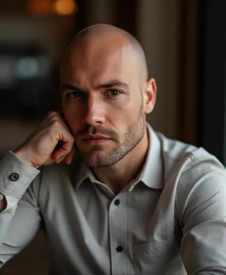 AI-generated dating profile photo example