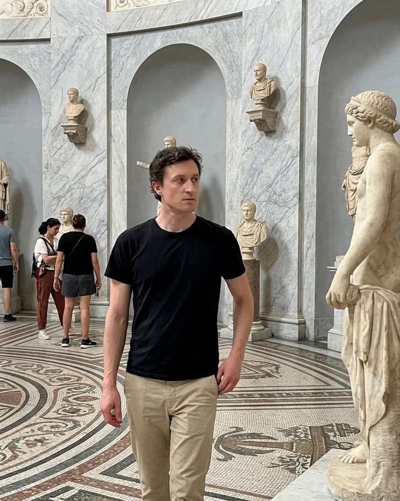 AI-generated dating profile photo example