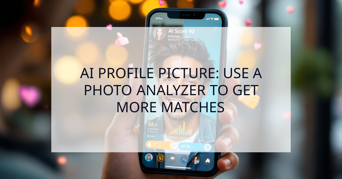 Cover Image for AI Profile Picture: Use an AI Dating Photo Analyzer to Get More Matches
