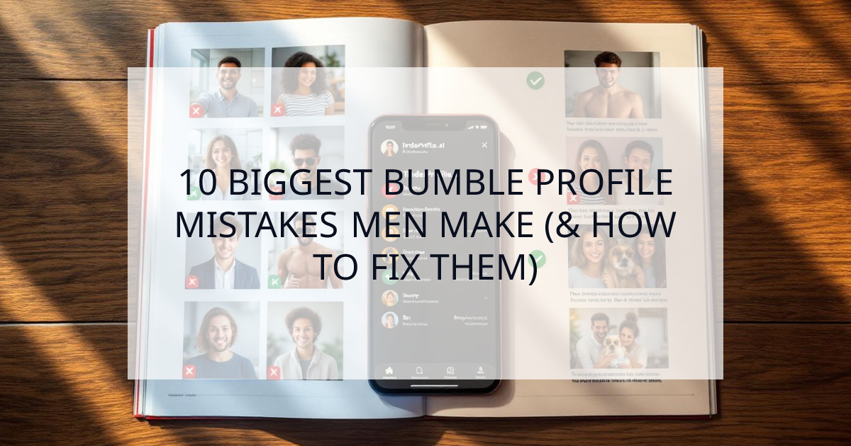 Cover Image for The 10 Biggest Bumble Profile Mistakes Men Make (and How to Fix Them)