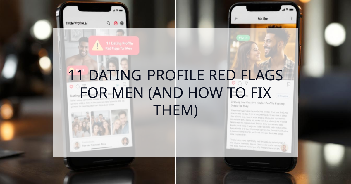 Cover Image for 11 Dating Profile Red Flags for Men (And How to Fix Them Now)