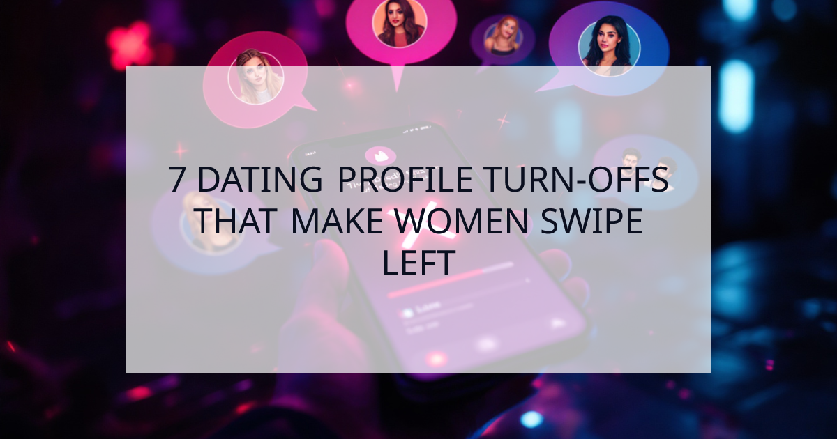 Cover Image for The 7 Deadly Sins of Dating Profiles: Psychological Turn-Offs That Make Her Swipe Left
