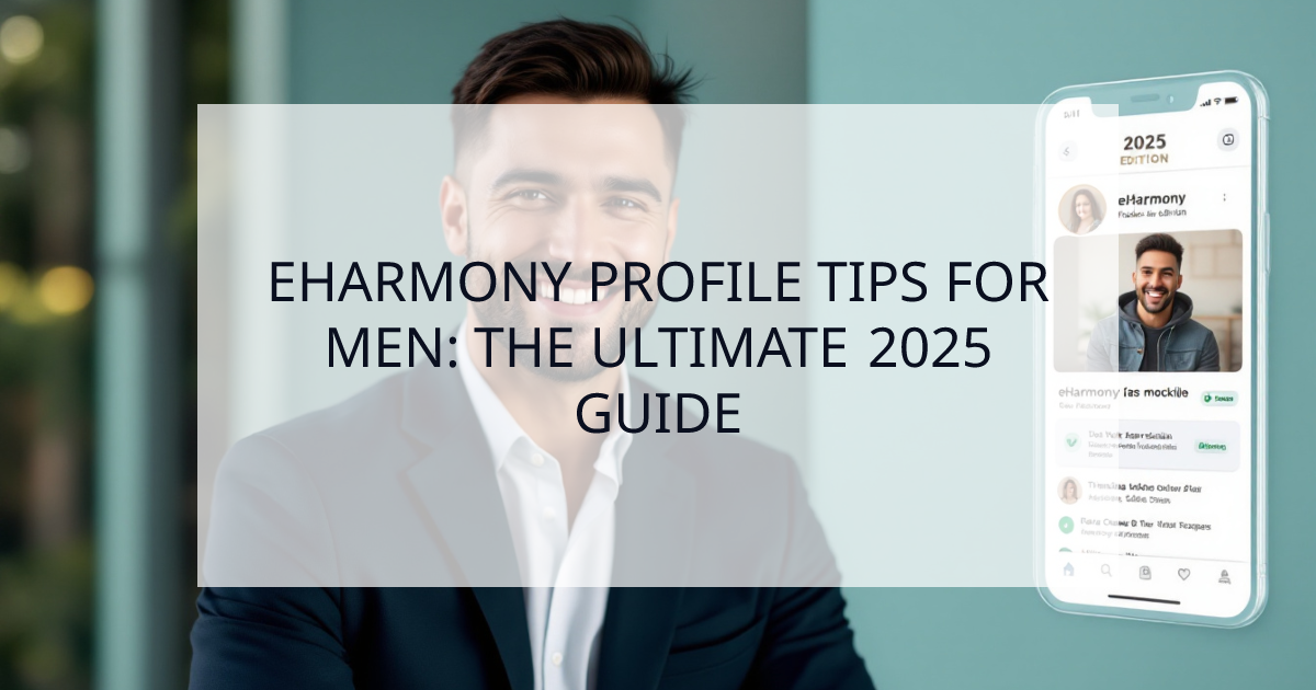 Cover Image for The Ultimate eHarmony Profile Guide for Men (2025 Edition)