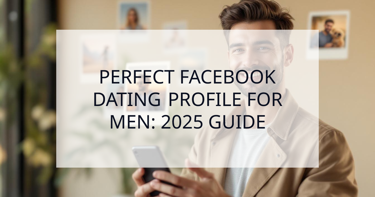 Cover Image for The Ultimate Guide to a Perfect Facebook Dating Profile for Men (2025)