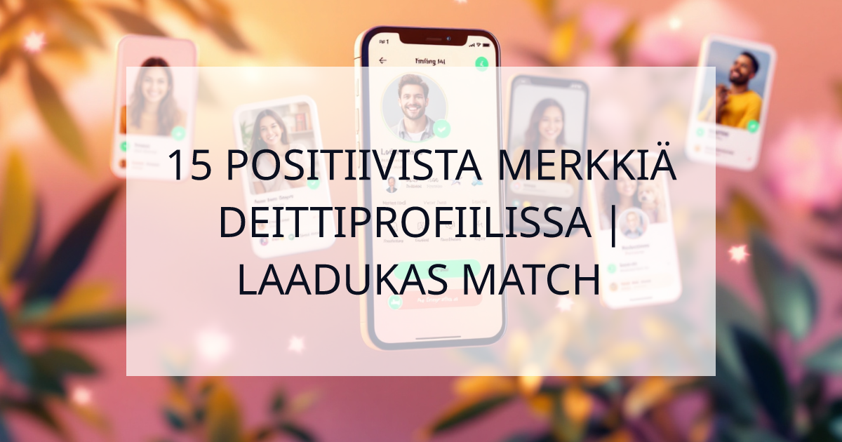 Cover Image for 15 positiivista merkkiä deittiprofiilissa, jotka sinun tulisi huomioida