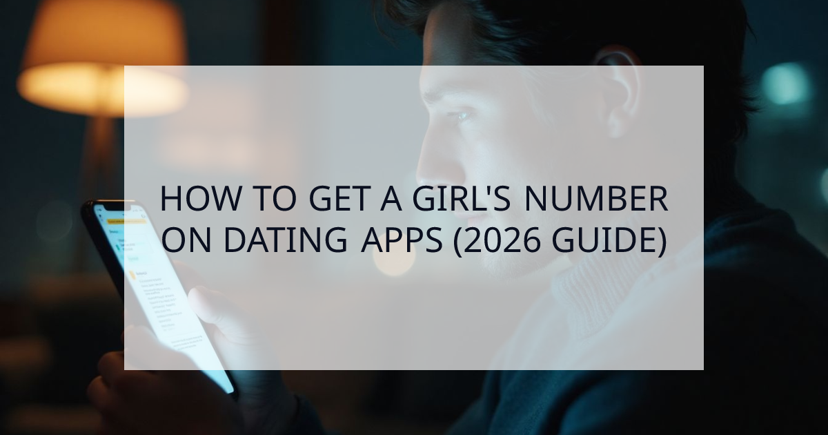 Cover Image for How to Get a Girl's Number on Dating Apps (The 2026 Guide)