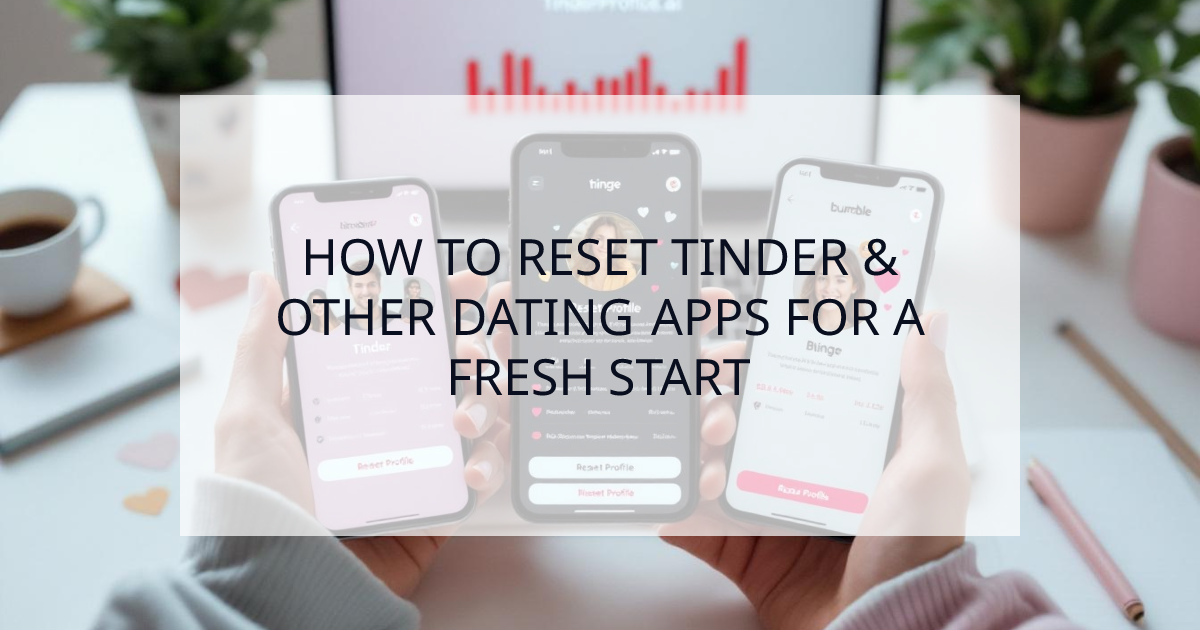 Cover Image for The Ultimate Dating Profile Reset: How to Start Over on Tinder, Hinge & Bumble for More Matches