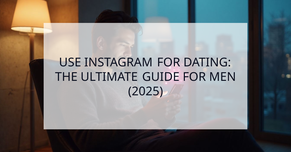 Cover Image for How to Use Instagram for Dating: The Ultimate Guide for Men (2025)